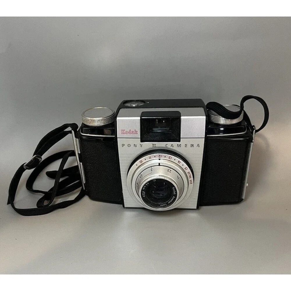 Antique Kodak Pony II 35mm Film Camera With Strap In Original Box